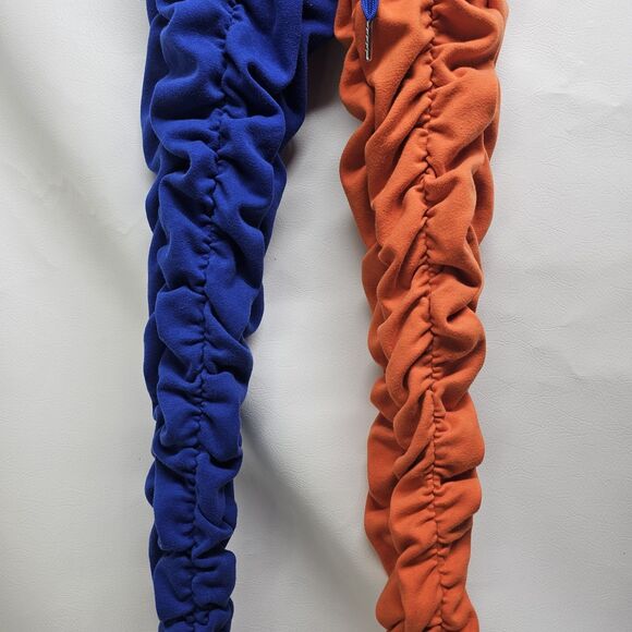 GSUWOO Orange Blue Ruched Set XS – Hoodie Joggers Streetwear Colorblock Outfit - Picture 16 of 16